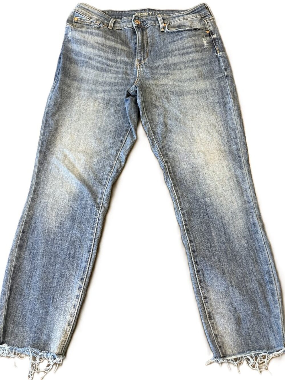 Signature by Levi Strauss Womenโs Ankle Skinny Jeans Medium Wash 12 W31